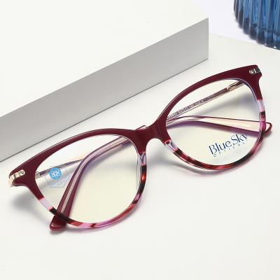 China Acetate optical frames Young Fashion Eyewear Custom Glasses Blue Light Designer Glasses Famous Brands for sale