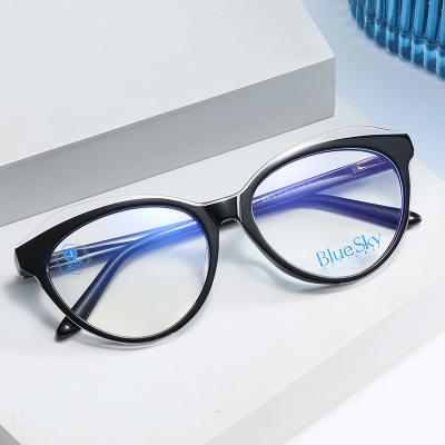 China Acetate optical frames Best Price Non Prescription Eyeglass Eye Glass Modern Anti Blue Light Eyewear Bumble Bee Acetate Frame for sale