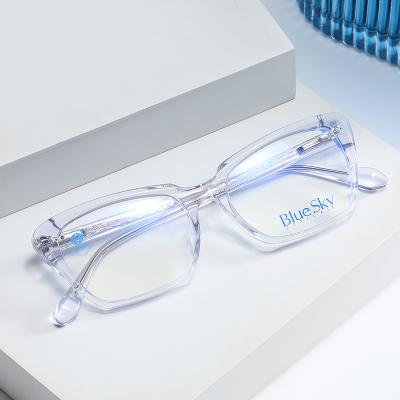 China Acetate optical frames Genuine Fashion Designer Futuristic Scent Spectacle Frame Vintage Optical Female Beauty Lady Korea Eyeglass Acetate Eyewear for sale