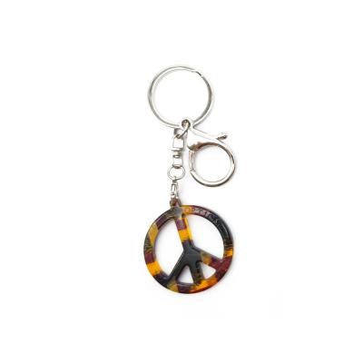 China Acetate Blue sky optical Made Acetate Eco Souvenir Keychain for sale