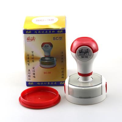 China Office Flash Stamps Double Foam Office Flash Refill Machine Instant Stamp Handle Pre-inked for sale