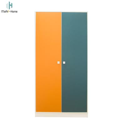 China Dongguan Factory Outlet Wardrobe Supply Eco-friendly Engineering Customized Fitted Wardrobe With Two Door for sale