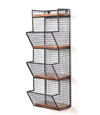 China (Size) 2 and 3 Tier Decorative Adjustable Wooden Shelves Metal Wall Decor Shelf or Wall Hanging Shelf for sale