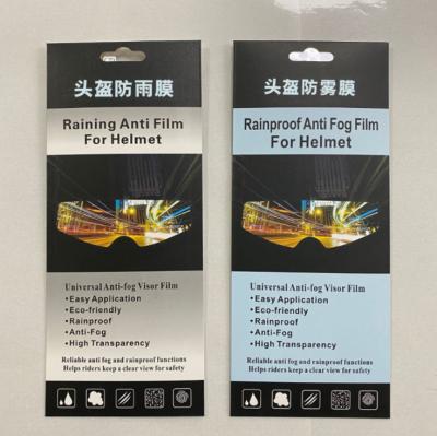 China Shengcai Waterproof UV Resistant Raincoat In Rainproof Film Motorcycle Helmet Anti Rain Fog Running Film Sticker for sale