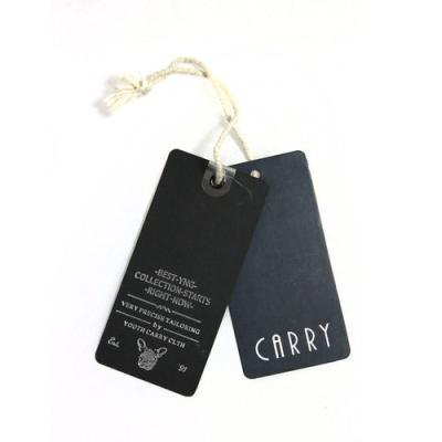 China China Manufacturer High Quality Custom Anti-counterfeit Design Logo Hang Tags Eco-friend Cotton Cloth Hang Tag Canvas Swing Tag for sale