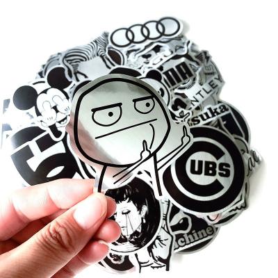 China Custom Use Stickers Custom Resistance UV Waterproof PVC Bumper Car Exterior Vinyl Die Cut Sticker for sale