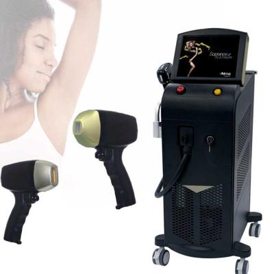 China Other 808nm Soprano Ice Diode Laser Triple Waves Titanium For Permanent Hair Removal Machine Price for sale