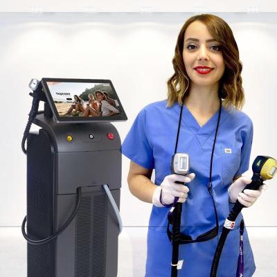 China Pigment Removal 2021 New Rise 3 Wave 755 808 1064 Nanometer Alma Soprano Ice Diode Laser Hair Removal Machine 808nm 4cm2 Titanium Spot Size for sale