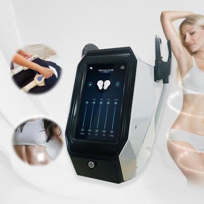 China Weight Loss 2 Handles Muscle Stimulator Noninvasive Electromagnetic Stimulation EMS Tesla Sculpt Body Shaping Slimming Machine for sale