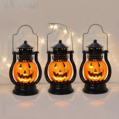 China Holiday Decorations Wholesale Halloween Pumpkin Led Lantern Lamp Halloween Outdoor Wall Decorations for sale