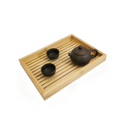 China Sustainable Wooden Teapot Tray Customizable Vending Bread Tray for sale