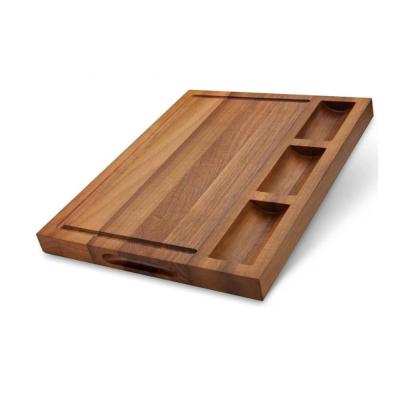 China Large Sustainable Walnut Cutting Board with Matching Cupboard and Juice Grove Cheese Serving Board for sale