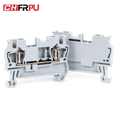 China CHFRPU Brass ST2.5 2.5mm2 Combo DIN Rail Spring Terminal Block Removal Spring for sale