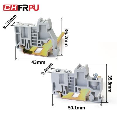 China CHFRPU DIN Guide Rail Fixed Terminal Block Ew-35 Nylon End Plug EUK Screw Fixtures #N/A for sale