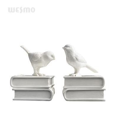 China China Decor Sculpture Birds Book Ends Set Tabletop Statue for sale