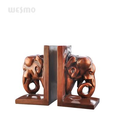 China China Manufacturer Supply Resin Family Ornament Elephant Bookend Table Decor for sale