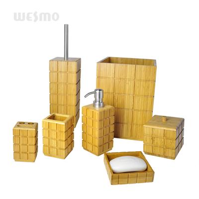 China Size Sustainable Quality Luxury Bamboo Bathroom Fittings for sale