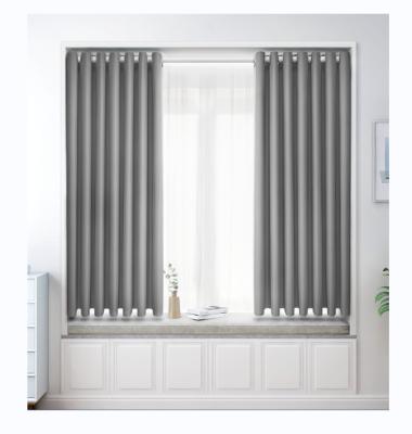 China New Blackout Item Rod Pocket Green Color Blackout Cloth Energy Saving Window Curtain for sale