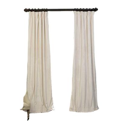 China Blackout Dupioni Silk Pole Pocket Drape Panels SANDSTONE HOUSE 50 x 96 for sale