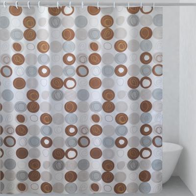 China STRIPED JACQUARD Polyester Shower Curtain 12 HOOK - Colors Are All New for sale