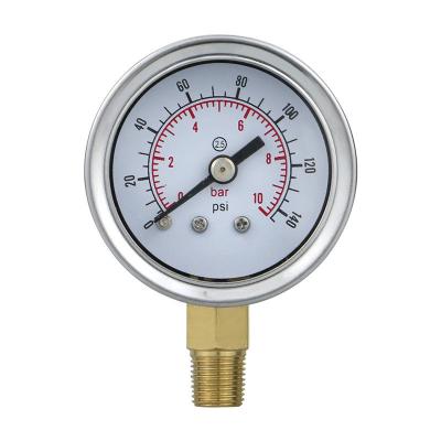 China 41.5mm Customized OEM Dial 80psi Pressure Gauge with 1/4 or 1/8 Threaded Connection Te koop