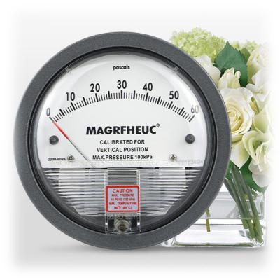 China 119.6mm Nominal Diameter Laminated Aluminum Differential Pressure Gauges for Readings for sale