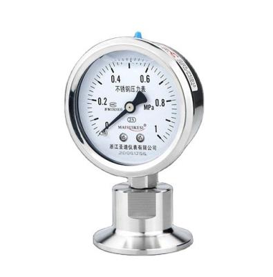 China Sanitary Diaphragm Pressure Measuring Instruments Meter 6mpa Radial Pressure Gauge 50.5/64 for sale