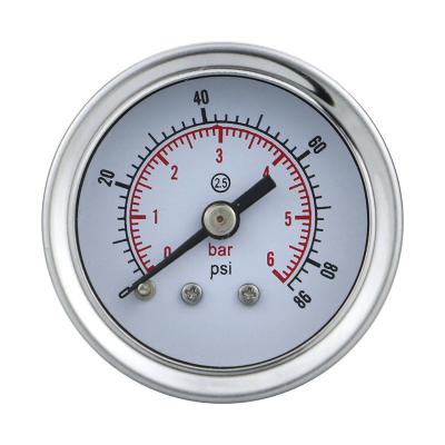 China 1.5 Inches 304ss Case 1/8 Brass Thread Water Pressure Gauge for Measuring Instrument for sale