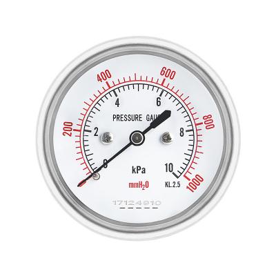 China High Precision 2.5% Axial Capsule Micro Pressure Gauge 60mm for Air Pressure Meter for sale