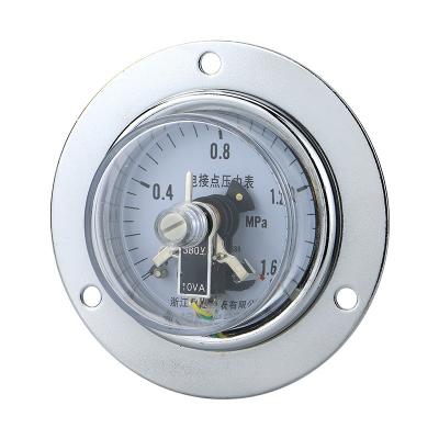 China 62.5mm OEM Hydraulic Pressure Meter with Axial Electric Contact Gauge and 2.5% Accuracy for sale