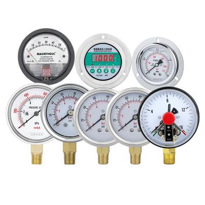 China High Precision 1.6% Copper Joint Electric Contact Manometer for Hydraulic Machinery for sale