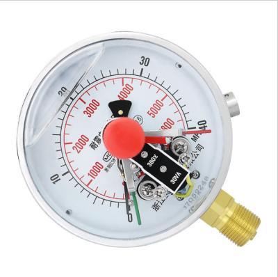 China Portable Water Pressure Gauge High Precision 1000bar Manometer with Electrical Contact for sale