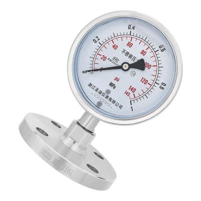 China DN10 DN150 Diaphragm Seal Pressure Gauge with Nominal Diameter of 100mm in Zhejiang for sale