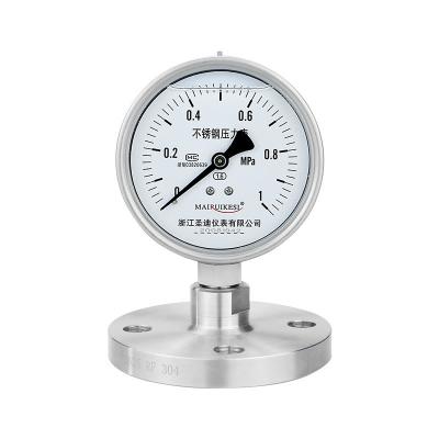 China OEM Supported 304ss Glycerin Filled Pressure Gauge 25mpa for High Accuracy Oil Manometer for sale