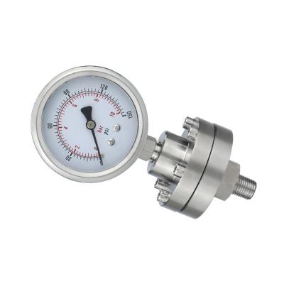 China 25 Range OEM Diaphragm Seal Pressure Measuring Instruments 60mm High Pressure Oil Gauge for sale