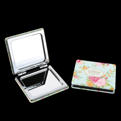 China Wholesale High Quality Portable Magnifying Pocket Mirror Gift Small Compact Mirror for sale