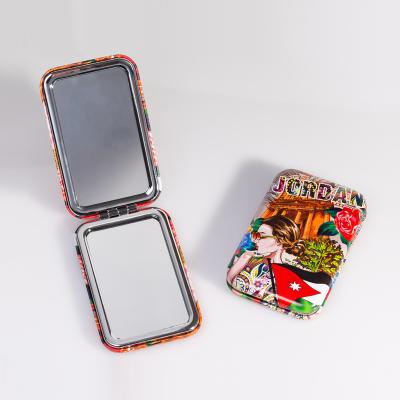 China Personalized Portable Pocket Square Mirror Convenient Travel Cosmetic Mirror/Makeup Mirror for sale