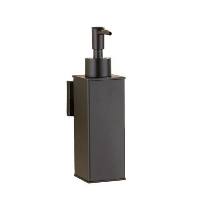 China Modern Wall Mounted Black Foam Liquid Soap Dispenser Bathroom Soap Dispenser Stainless Steel for sale