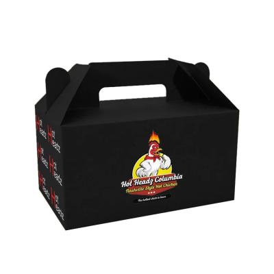 China custom design burger and fries box chicken wing packaging box take out the korean fried chicken boxes for sale