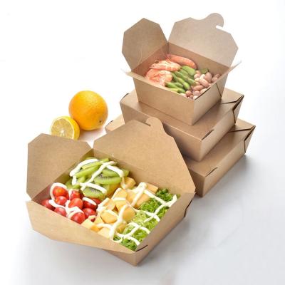 China Disposable take out container lunch box pulp packaging fast food delivery packaging box for sale