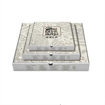 China Personalisierte Pizza-Box 12 Zoll Pizza-Box mit Logo zu verkaufen