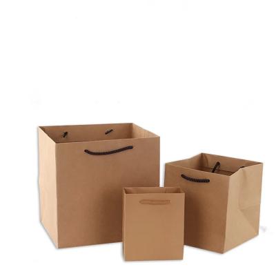 Китай Оптовая покупка цветочных больших размеров Kraft Paper Shopping Bags Extra Large Wide Base продается