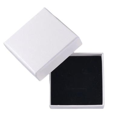 China Luxury Custom Square White Cardboard Jewelry Gift Box Lids And Bottom Small Packaging Boxes Colors Can Be Customized for sale