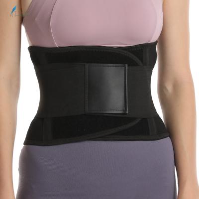 China Amazon Success Neoprene Neoprene Sauna Adjustable and Breathable Waist Trimmer Double Waist Trainer Belt Neoprene Waist Trainer Belt for Weight Loss with Adjustable Hooks for sale