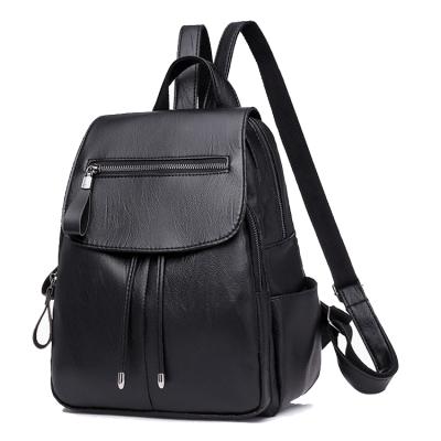 China OEM and ODM New Waterproof Custom Soft PU Ladies Fashion Leather Backpacks for sale