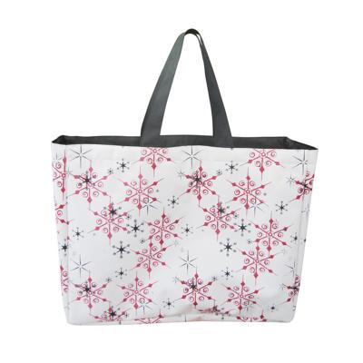 China Portable Wholesale Cheap National Standards Durable Full Printing Zipper Tote Promotional Beach Bag for sale