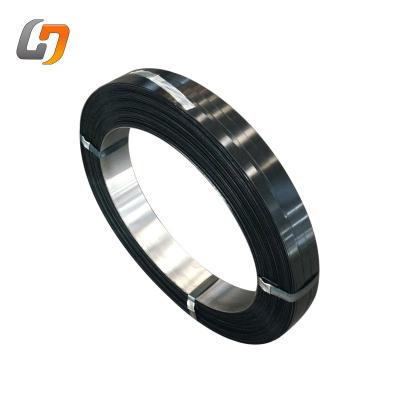 China Manual Wrapping Blackening Steel Strapping For Wrapping Black Painted Heavy Duty Steel Strapping Steel Strapping Black Steel Band for sale