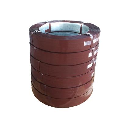 China High Quality Painting Metal Band Manual Wrapping Strap Brown Steel Band for sale