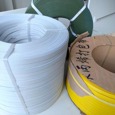 China Manual Packing Customized 5mm PP Strapping Tape Yellow Polypropylene PP Packing Straps for sale