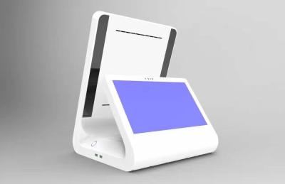 China Dual Screen Windows Mobile Point Of Sale Smart Pos System White Color for sale